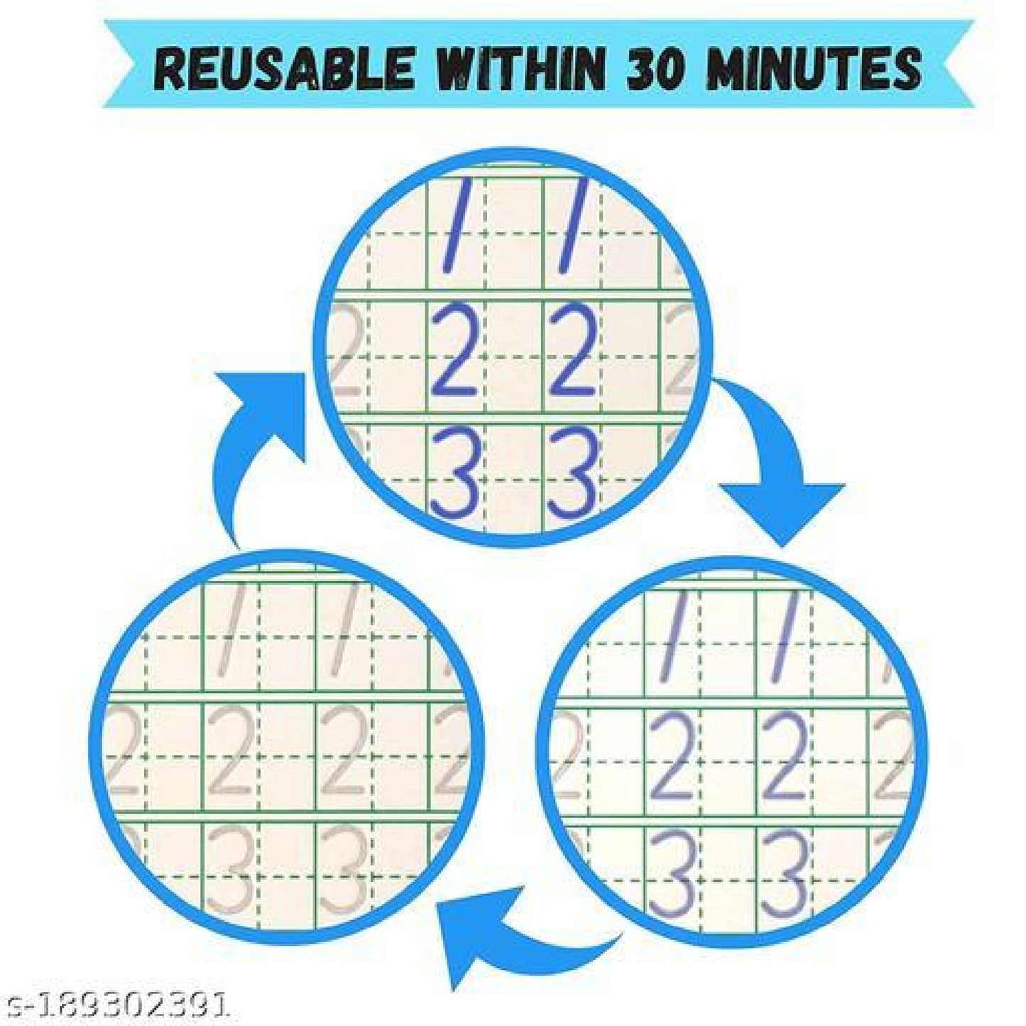 Reusable Sank Magic Book Set – Montessori Learning for Kids (4 Books, 5 Refills, 1 Pen)