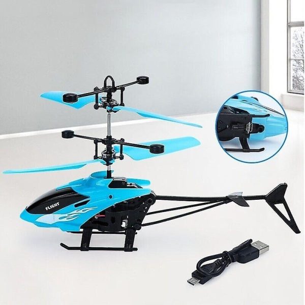 Rechargeable Flying Hand Sensor Control Helicopter | Sensing Flight With Lights, Hand Sensor Controlled Aircraft, Withstanding Impact And Playing