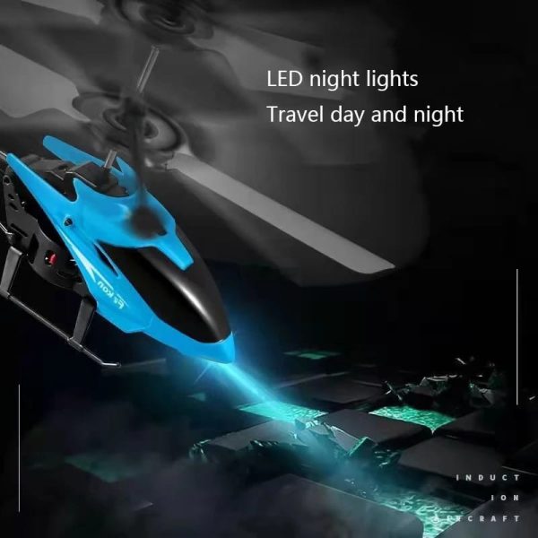 Rechargeable Flying Hand Sensor Control Helicopter | Sensing Flight With Lights, Hand Sensor Controlled Aircraft, Withstanding Impact And Playing