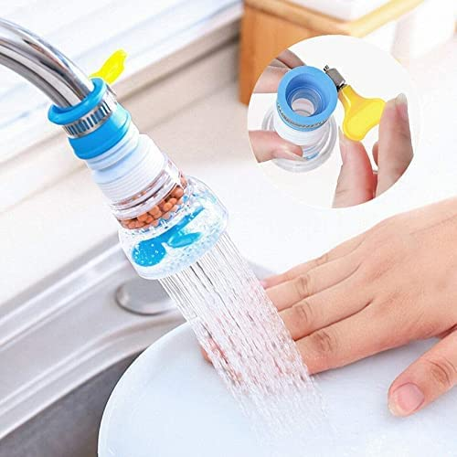 1 Pc 360° Rotating Anti-Splash Faucet Tap – Water-Saving Kitchen Filter (Random Color)