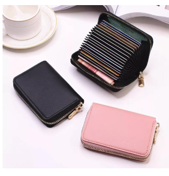 Men’s PU Leather Wallet – 9 Card Slots, Cash & Key Pockets