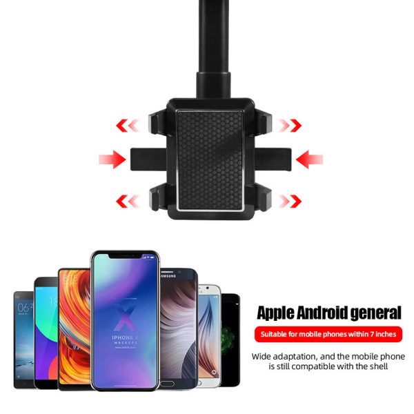Spin Mirror Car Phone Holder – 360° Rotatable & Retractable Mount